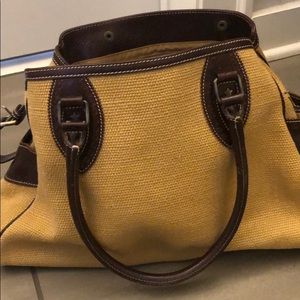 Fendi canvas shoulder bag